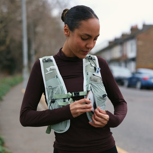 Sensu Vest With Bladder 1.5L & 2x Soft Flask 500ml- Mint Green